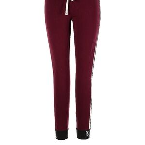 Victoria's Secret Red and Black Leggings with Side Stripe